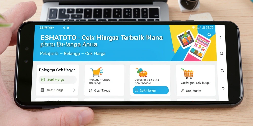 Antarmuka ESHATOTO yang intuitif dan fungsional untuk Cek Harga.