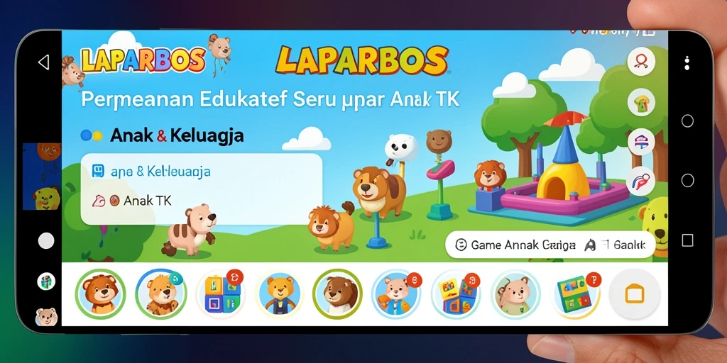 Tampilan antarmuka pengguna LAPARBOS yang menarik dan interaktif.