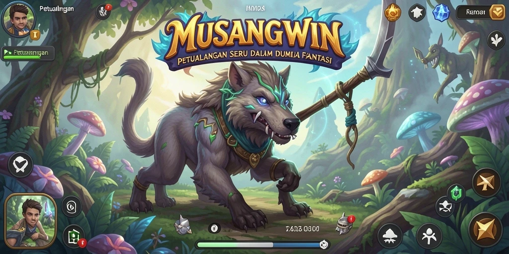 Antarmuka MUSANGWIN yang menawan dan penuh warna.
