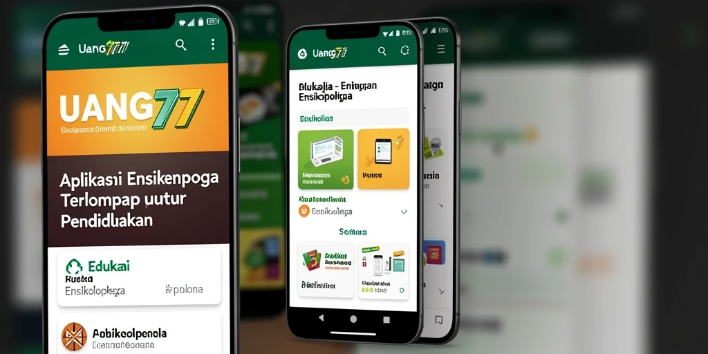 Antarmuka aplikasi UANG77 yang informatif dan mudah digunakan.